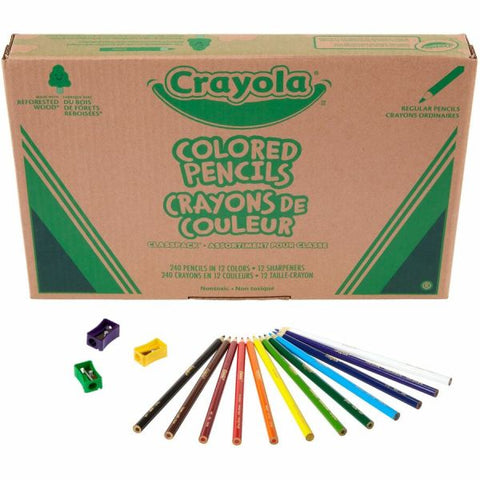 Crayola Classpack Coloured Pencils Assorted Colours 240/cse