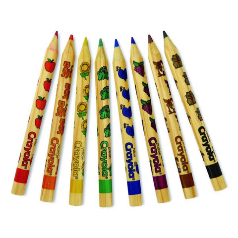 Crayola Write Start Colored Pencils, 5.33 mm, Assorted Lead and Barrel Colors, 8/Box