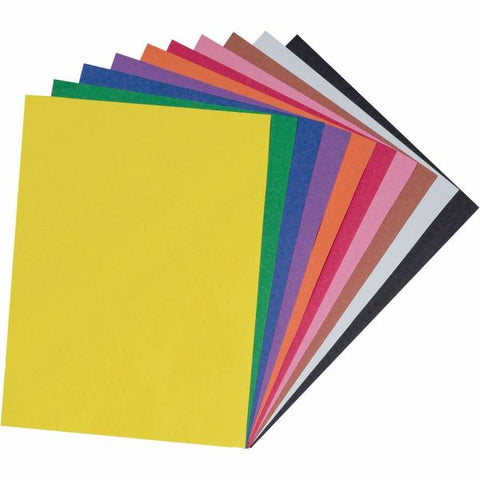 Prang SunWorks Construction Paper, 50 lb Text Weight, 9 x 12, Assorted, 50/Pack