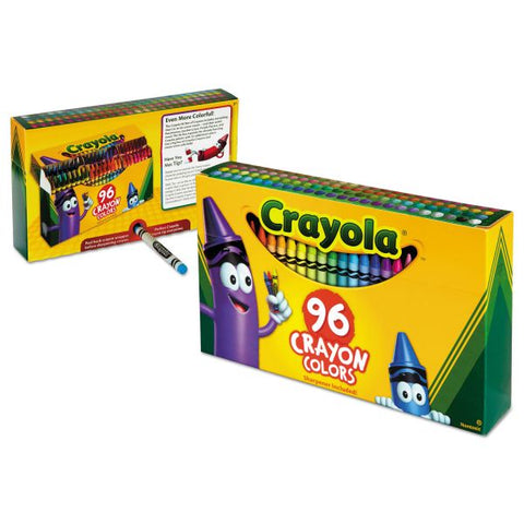 Crayola Classic Color Crayons in Flip-Top Pack with Sharpener, 96 Colors/Pack