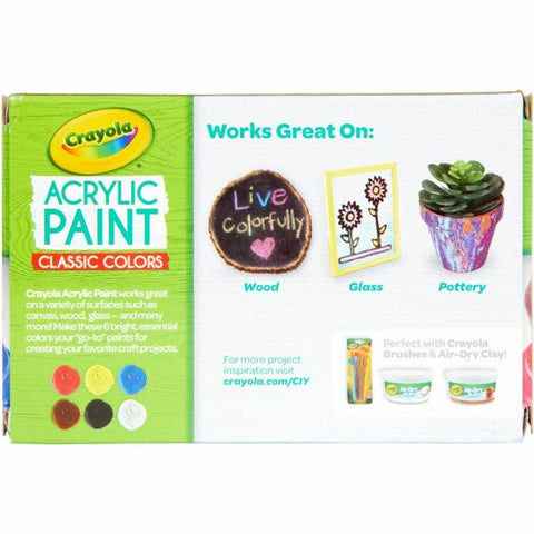 Crayola 6-color Acrylic Paint Set