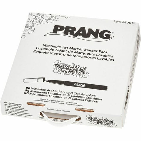 Prang Washable Masterpack Markers, Assorted Colors, Pack Of 96