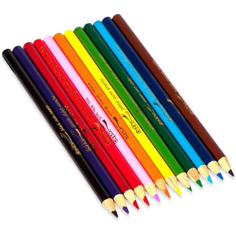 Cra-Z-Art Colored Pencils, 12 Assorted Lead and Barrel Colors, 12/Set