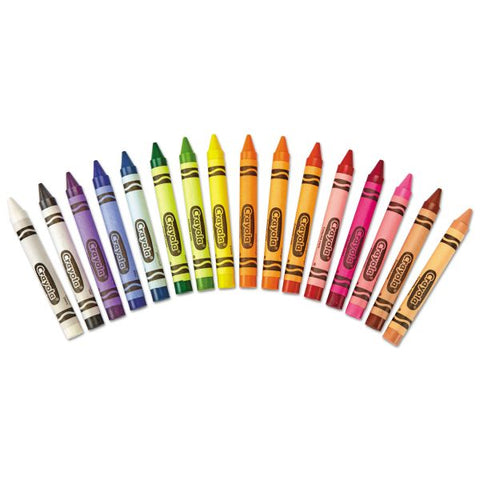 Crayola Crayons, Large, Assorted Colors, Box Of 16 Crayons