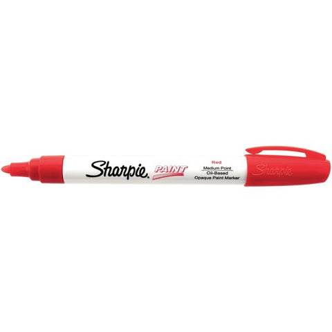 Sharpie Paint Marker, Bullet Point, Red