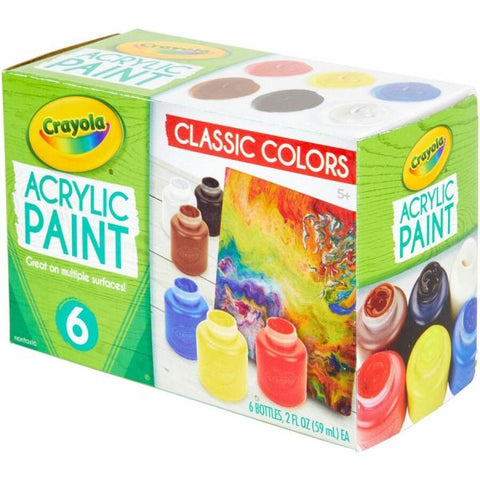 Crayola 6-color Acrylic Paint Set