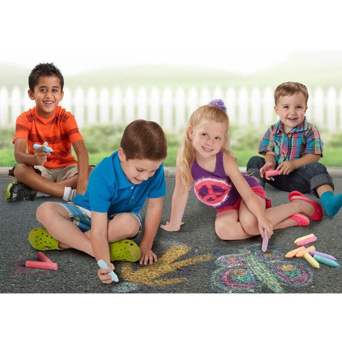 Cra-Z-Art Washable Sidewalk Chalk, 12 Assorted Colors, 32 Sticks/Box