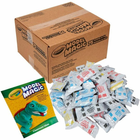 Crayola Model Magic Classpack, 1 Oz. Pouch, Case Of 75 Pouches, Assorted Colors