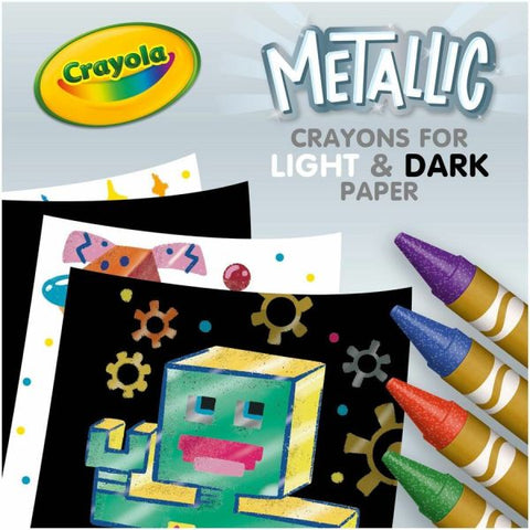 Crayola Metallic Crayons, Assorted, 24/Pack