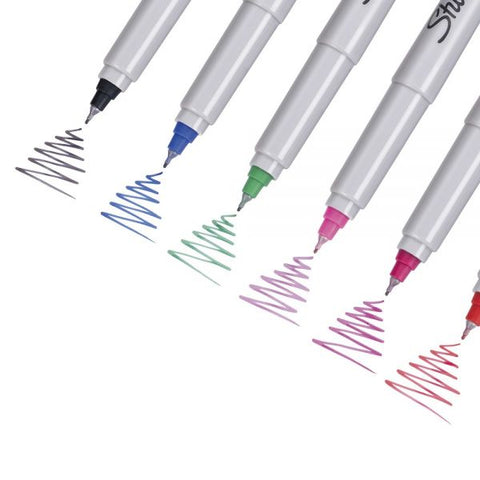 Sharpie Permanent Ultra-Fine Point Markers, Assorted Colors, Pack Of 12 Markers