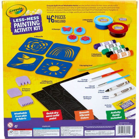 Crayola Less Mess Paint Set