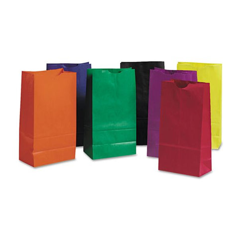 Pacon Rainbow Bags, Large, 6" x 3 5/8" x 11", Pack Of 28