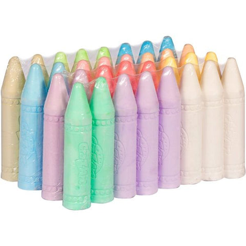 Cra-Z-Art Washable Sidewalk Chalk, 12 Assorted Colors, 32 Sticks/Box