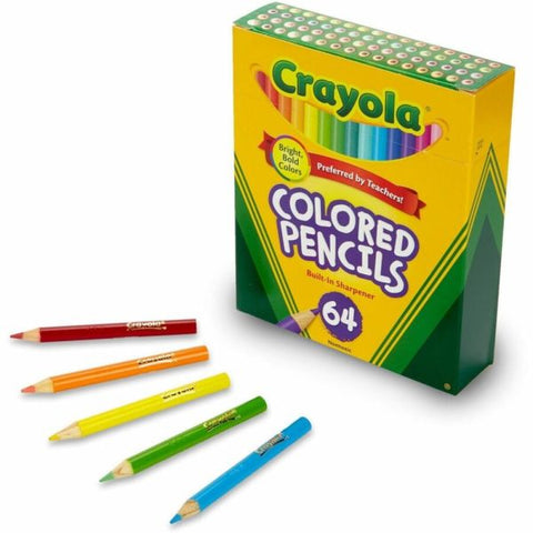 Crayola Kids' Color Choice Short Color Pencil Set, Box Of 64