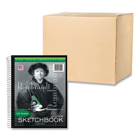 Roaring Spring Sketch Book, 60-lb Drawing Paper Stock, Rembrandt Photography Cover, (100) 11 x 8.5 Sheets, 12/Carton